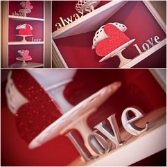 Architecture Lovely Valentine Decoration With Silver Love Letter - Karbonix