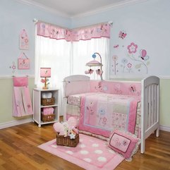 Theme Ideas With Flower And Butterfly Pattern Girl Nursery - Karbonix